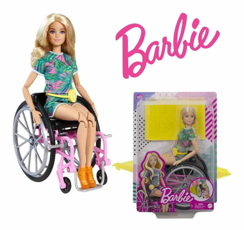Boneca Barbie Fashionista Com Cadeira De Rodas - Mattel