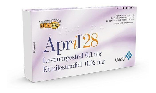 April X 28 Comprimidos  | Anticonceptivas