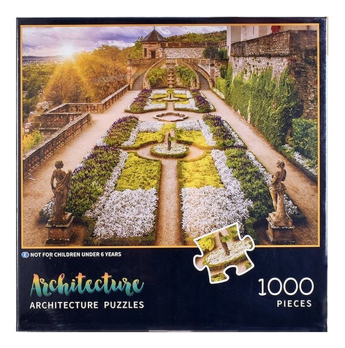 Puzzle Rompecabezas 1000 Piezas Arquitectura Jardin Jigsaw
