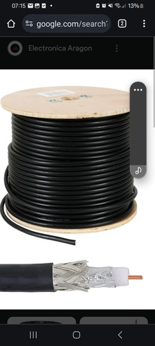 Bobina De Cable Coaxial Rg6 