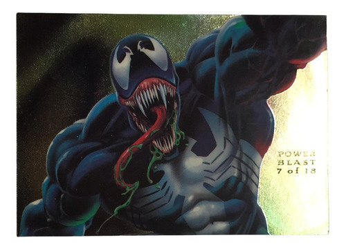 Venom Tarjeta Especial Power Blast Flair 1994 Marvel 7 De 18