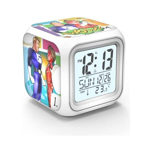 Reloj Despertador Digital Niños Función Snooze Y Luz ...