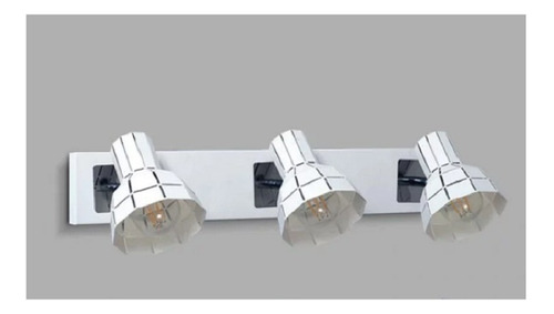 Imagen 1 de 8 de Aplique Spot De Pared 3 Luces E27 Apto Led Comedor Living