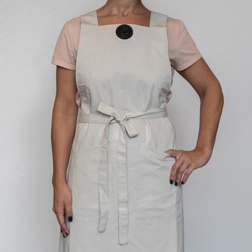 Delantal Gastronomico De Cocina Gabardina Regulable Unisex