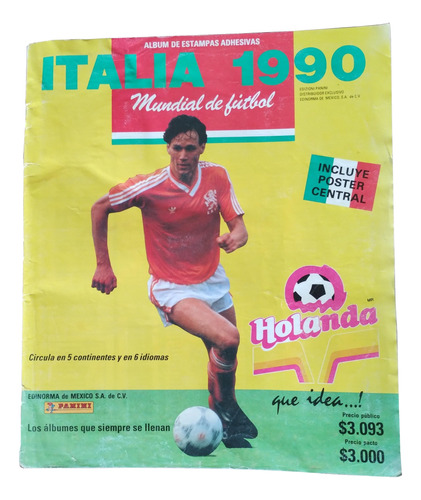 Album Italia 90 Panini Mundial Lleno Completo 