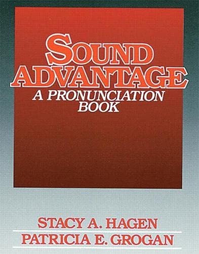 Sound Advantage A Pronunciation Book, De Hagen, Stacy. Editorial Pearson Education Esl, Tapa Blanda En Inglés, 1991