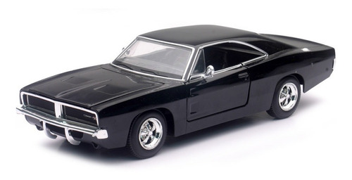 Dodge Charger R/t 1969 Newray 1/25 Muscle Car Colection Blac