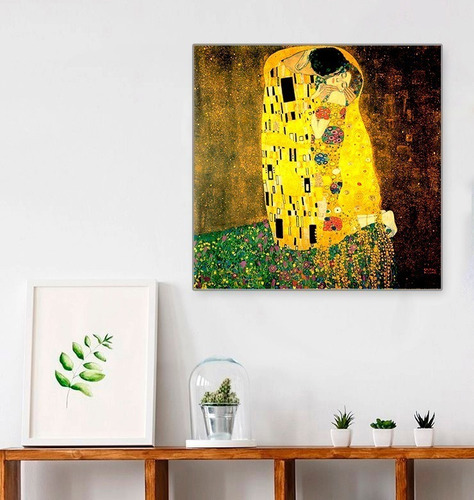 Imagen 2 de 3 de 5d Diamond Painting 50x40 Cms Pinturas Famosas El Beso
