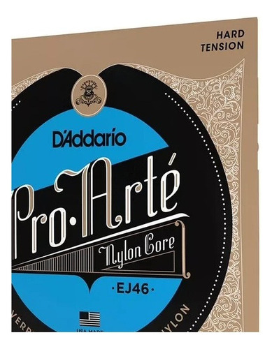 Encordoamento Daddario Pro Arte Violão Nylon Ej46 Alta Nf-e
