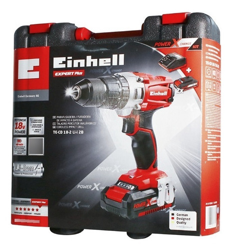 Parafusadeira Furadeira Impacto 18v Te-cd 18/2 Li-i Einhell