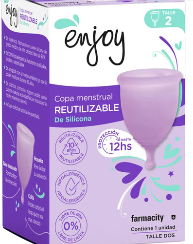 Copa Menstrual Enjoy Silicona Reutilizable