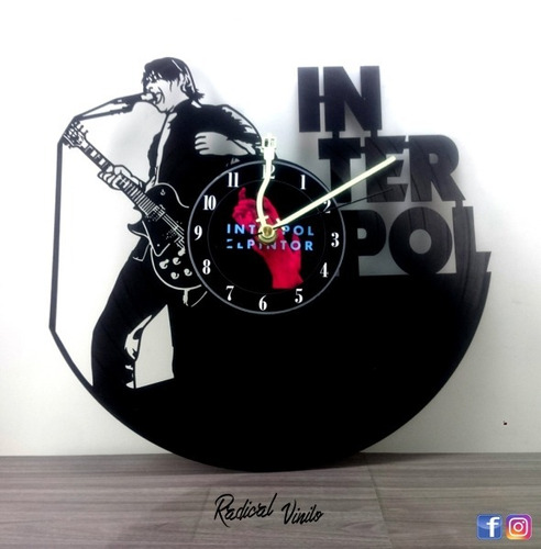 Reloj De Vinilo Interpol Paul Banks Regalos Y Decoracion 