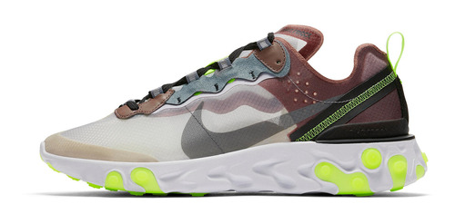 Zapatillas Nike React Element 87 Light Orewood Aq1090-101   