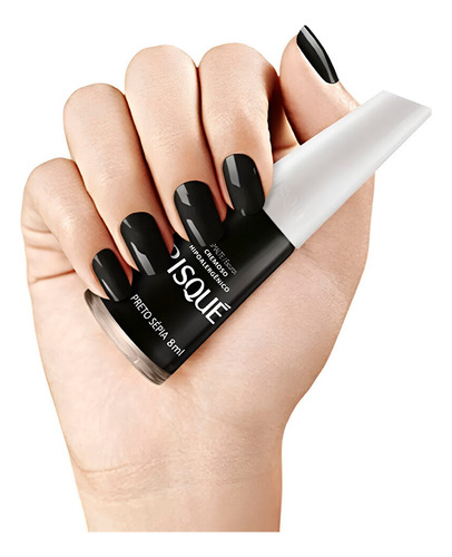 Esmalte Cremoso Para Unhas Preto Sépia Risqué 8ml