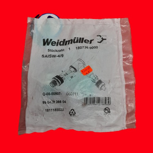 Weidmuller 1807360000 Saisw-4/9 Conector De 90 Grados