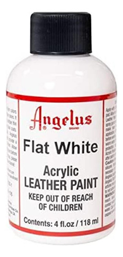 Angelus Flat White Acrylic Leather Paint 4oz