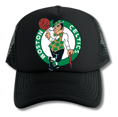 Boston Celtics Gorra Trucker Camionera Black Series