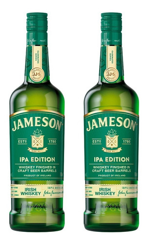 Imagen 1 de 6 de Combo Whiskey Jameson Caskmates Ipa 700ml X 2 Botellas