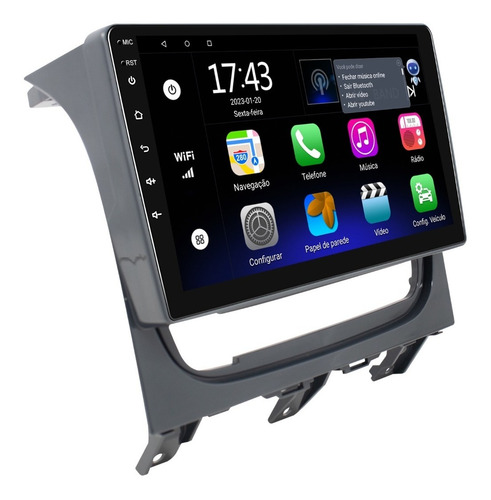 Multimidia Fiat Strada 13/19 Android 14 2gb Carplay Voz 9p