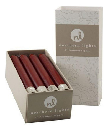 Northern Lights Candles Nlc Premium Tapers - 12 Piezas Burde