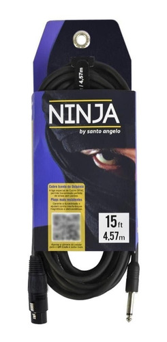 Cabo De Microfone Santo Angelo  P10 X Xlrf Ninja 15ft/4.57 