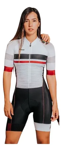 Macaquinho Macac o Frenesi P Ciclismo Bike Feminino Branco
