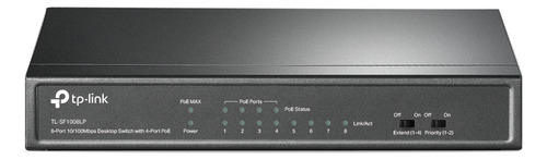 Switch Poe Tp-link Tl-sf1008lp | 4 Poe + 4 Comun 100mbps