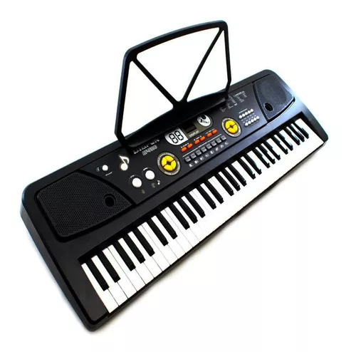 Piano Infantil Teclado Instrumento Musical Brinquedo Com Microfone Luz E 10  Sons E Ritmos em Promoção na Americanas