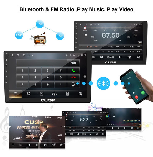 Radio Estéreo Para Coche De 26 Cm Android Con Apple Carplay