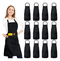Comprar Paquete De 12 Delantales Con Babero, Delantales Unisex Para 