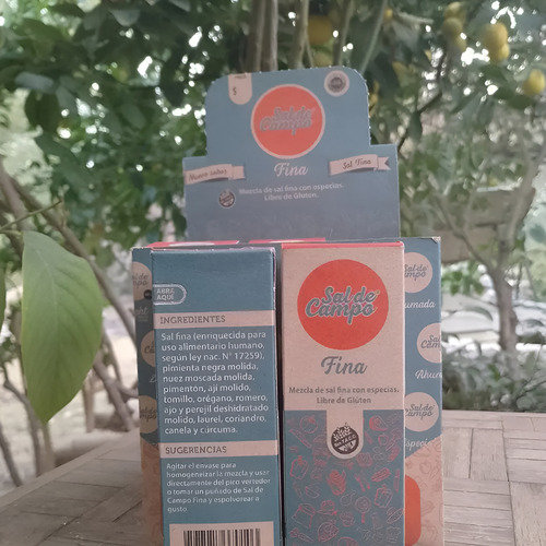 Sal De Campo Fina Con Especias 9x250gr