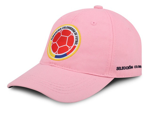 Gorra Selección Federación Colombiana Fútbol Oficial Rosa