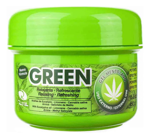 Gel Mentolado Green X 450 G - g a $56