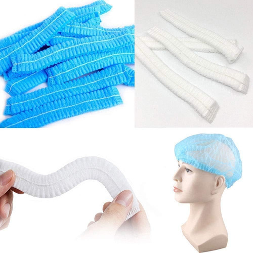 100 Gorros De Ducha Desechables No Tejidos, Elásticos,