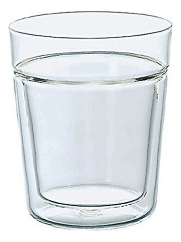 Vaso Doble Pared Hario  Twin Rock , 260ml, Transparente