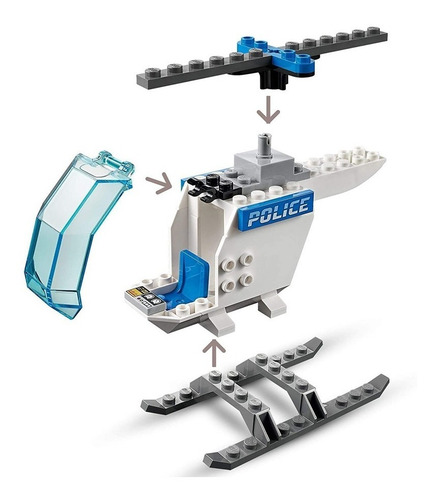 Imagen 4 de 5 de Lego® City - Helicóptero De Policía (60275)