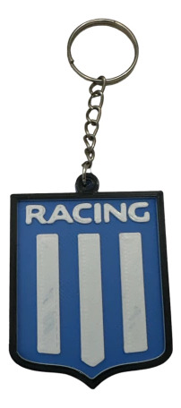 Llavero Plastico 3 D Racing Club Escudo