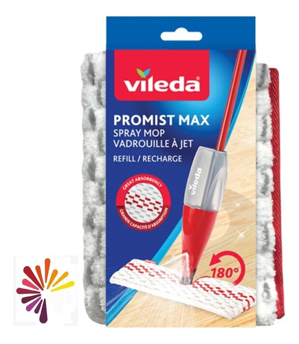 Repuesto Trapeador Mop Microfibra Pro Mist Max Refill Vileda