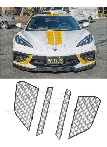 Repuesto Para Chevrolet Corvette C8 2020 Inserto Bisel Fibra