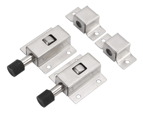 Juego De 2 Cerrojos Para Puerta, Acero Inoxidable, Antirrobo