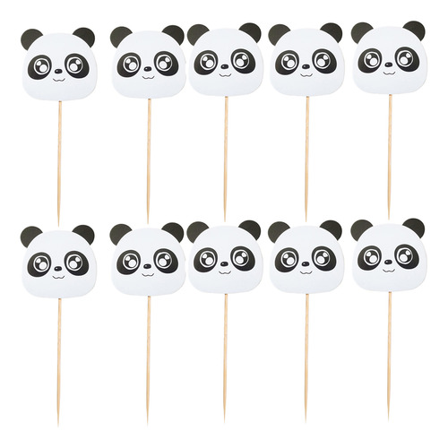 Adorno Para Niños Con Diseño De Panda, 12 Unidades