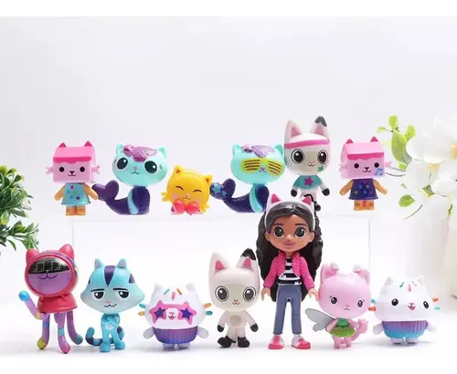 13 Figuras De Casa De Bonecas Gabby Toy Mercat Desenho
