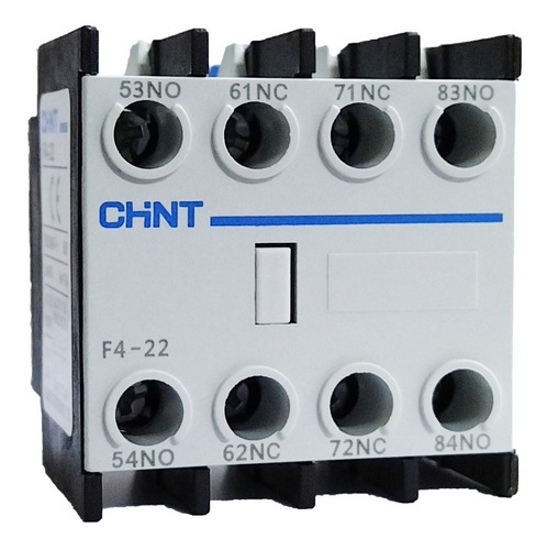 Contacto Auxiliar Frontal F4-22 P Contactor 2 Na 2 Nc Chint 