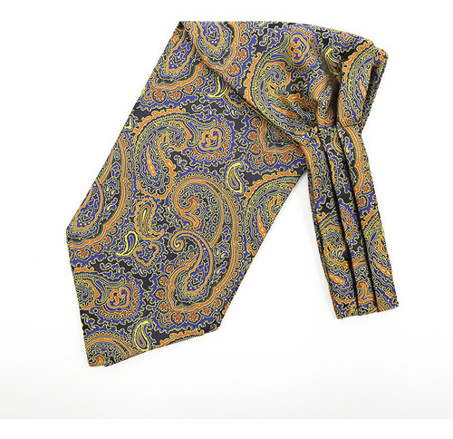 Corbata De Hombre En Tejido Jacquard Vintage Paisley Ascot T