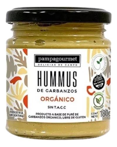 Hummus De Garbanzos ( Sin Tacc ) X 180 G - Pampagourmet -