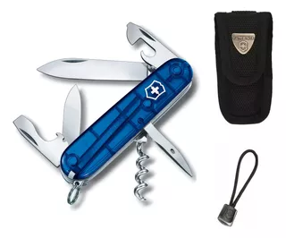 Navaja Victorinox Spartan Azul 12 Usos Kit Funda + Cordon