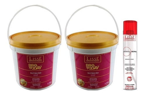 2 Máscara Nutrição Pro 2,5k + Reconstrutor Spray Lissé