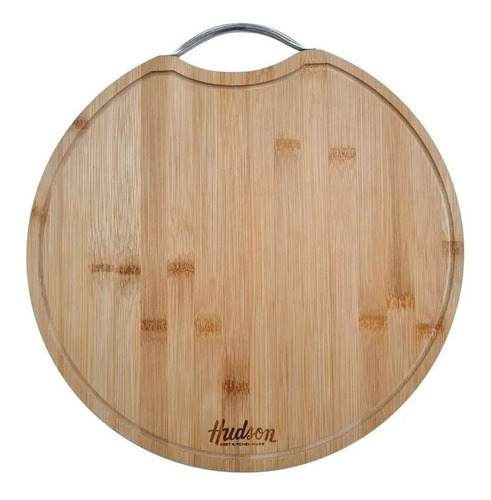 Tabla Pizzera De Madera Bambú Cocina Hudson 36 Cm X 1,5 Cm