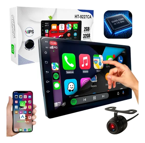 Multimídia H-tech Ht-9227ca 9 2din 2gb 32gb Android Bt | MercadoLivre