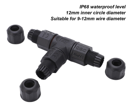Conector De Cable Impermeable, Caja De Conexiones De 3 Vías,